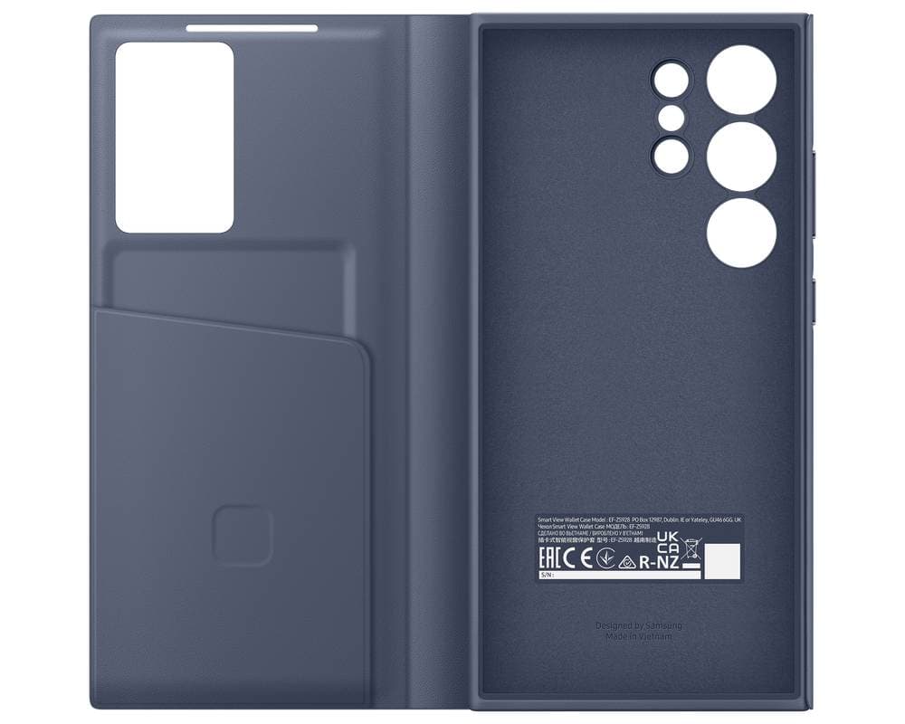 Чехол-книжка Samsung Smart View Wallet Case для Galaxy S24 Ultra, поликарбонат, фиолетовый— фото №4