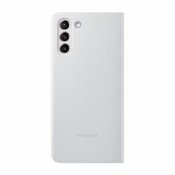 Чехол-книжка Samsung Smart Clear View для Galaxy S21+, полиуретан, серый— фото №0