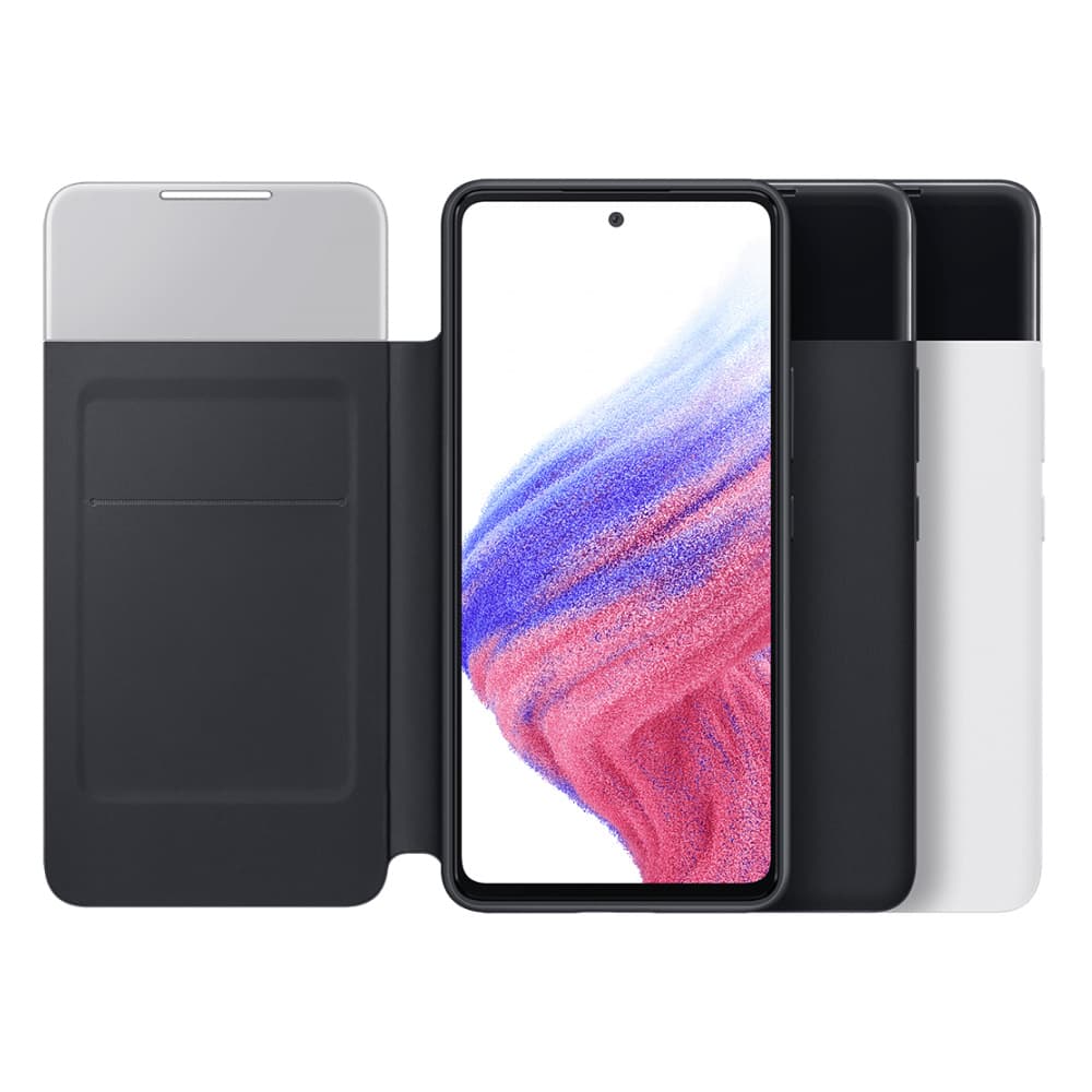 Чехол-книжка Samsung Smart S View Wallet для Galaxy A53, полиуретан, черный— фото №4