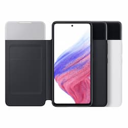 Чехол-книжка Samsung Smart S View Wallet для Galaxy A53, полиуретан, черный— фото №4