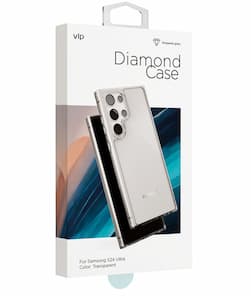 Чехол-накладка VLP Diamond Case для Galaxy S24 Ultra, полиуретан, прозрачный— фото №1