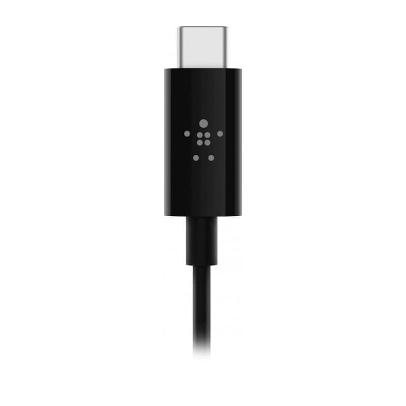 Кабель Belkin mini-jack 3.5 mm / USB-C, 0,9м, черный— фото №3