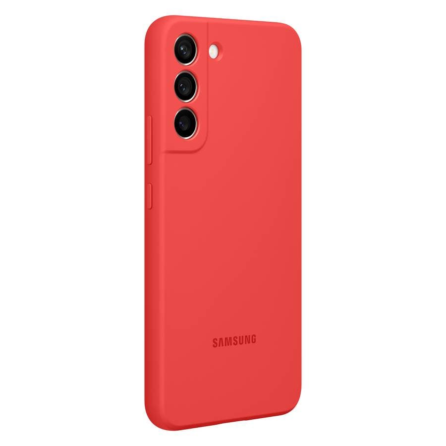 Чехол-накладка Samsung Silicone Cover для Galaxy S22+, силикон, красный— фото №4