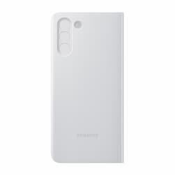 Чехол-книжка Samsung Smart Clear View для Galaxy S21+, полиуретан, серый— фото №1