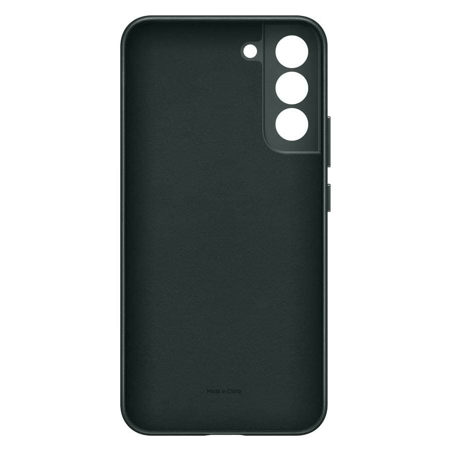 Чехол-накладка Samsung Leather для Galaxy S22+, кожа, зеленый— фото №2