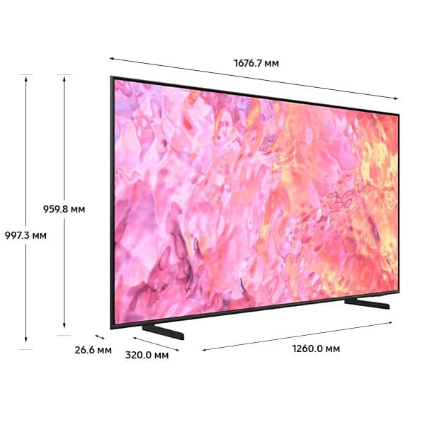 Телевизор Samsung QE75Q60C, 75″, черный— фото №2