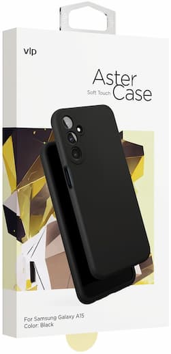 Чехол-накладка VLP Aster Case для Galaxy A15, силикон, черный— фото №1