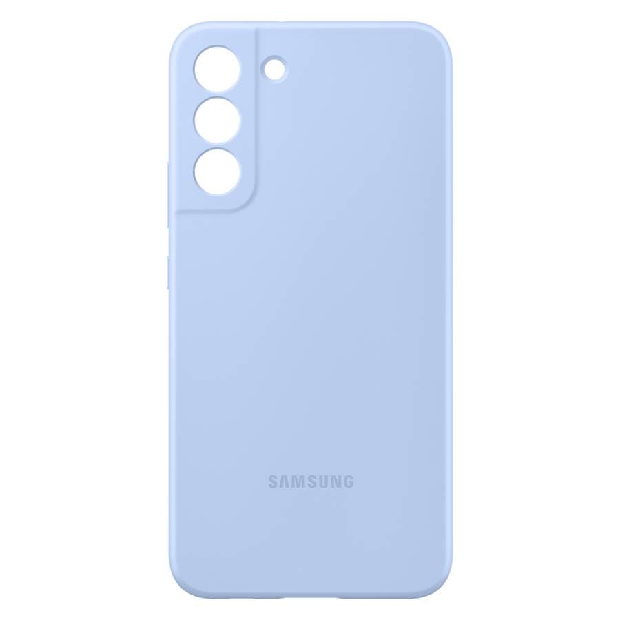 Чехол-накладка Samsung Silicone Cover для Galaxy S22+, силикон, голубой— фото №1