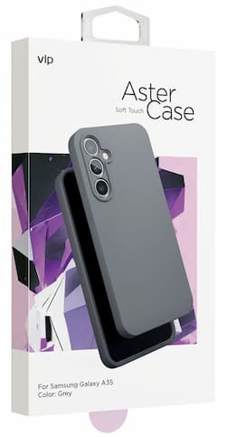 Чехол-накладка VLP Aster Case для Galaxy A35, силикон, серый— фото №4