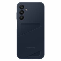 Чехол-накладка Samsung Card Slot Case для Galaxy A25, полиуретан, черный/синий— фото №5