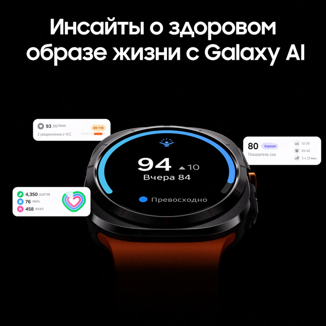 Samsung Galaxy Watch Ultra LTE 47mm, черный титан (РСТ)— фото №3