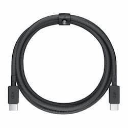 Кабель VLP Nylon Cable USB-C / USB-C, 3A, Вт  2м, черный— фото №0