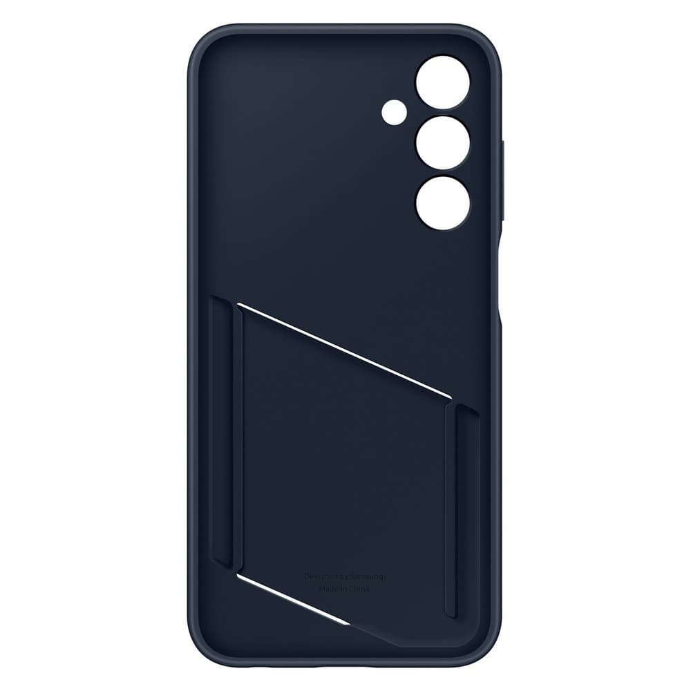 Чехол-накладка Samsung Card Slot Case для Galaxy A25, полиуретан, черный/синий— фото №3