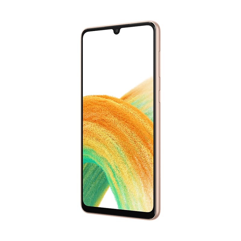 Смартфон Samsung Galaxy A33 128Gb, персиковый (GLOBAL)— фото №3