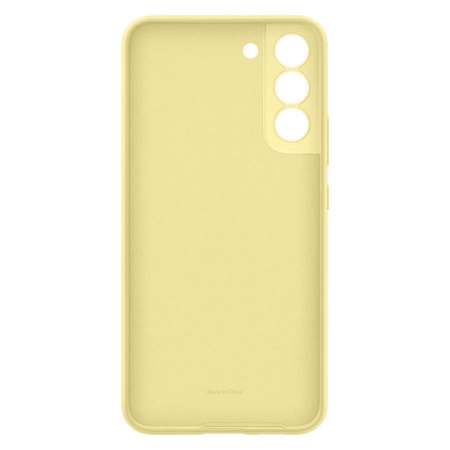 Чехол-накладка Samsung Silicone Cover для Galaxy S22+, силикон, желтый— фото №2