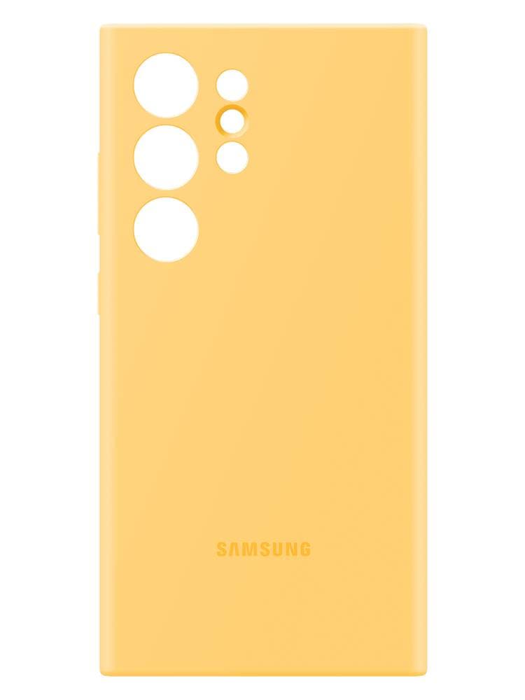 Чехол-накладка Samsung Silicone Case для Galaxy S24 Ultra, силикон, желтый— фото №0