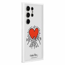 Чехол-накладка Samsung Flipsuit Keith Haring Print для Galaxy S24 Ultra, поликарбонат, белый— фото №2