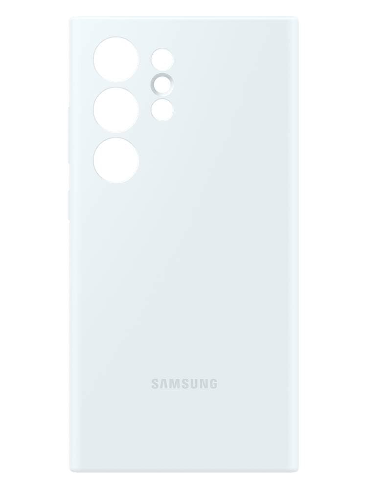 Чехол-накладка Samsung Silicone Case для Galaxy S24 Ultra, силикон, белый— фото №0