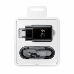 Зарядное устройство сетевое Samsung EP-TA300 USB Type-C, 25Вт, черный— фото №3