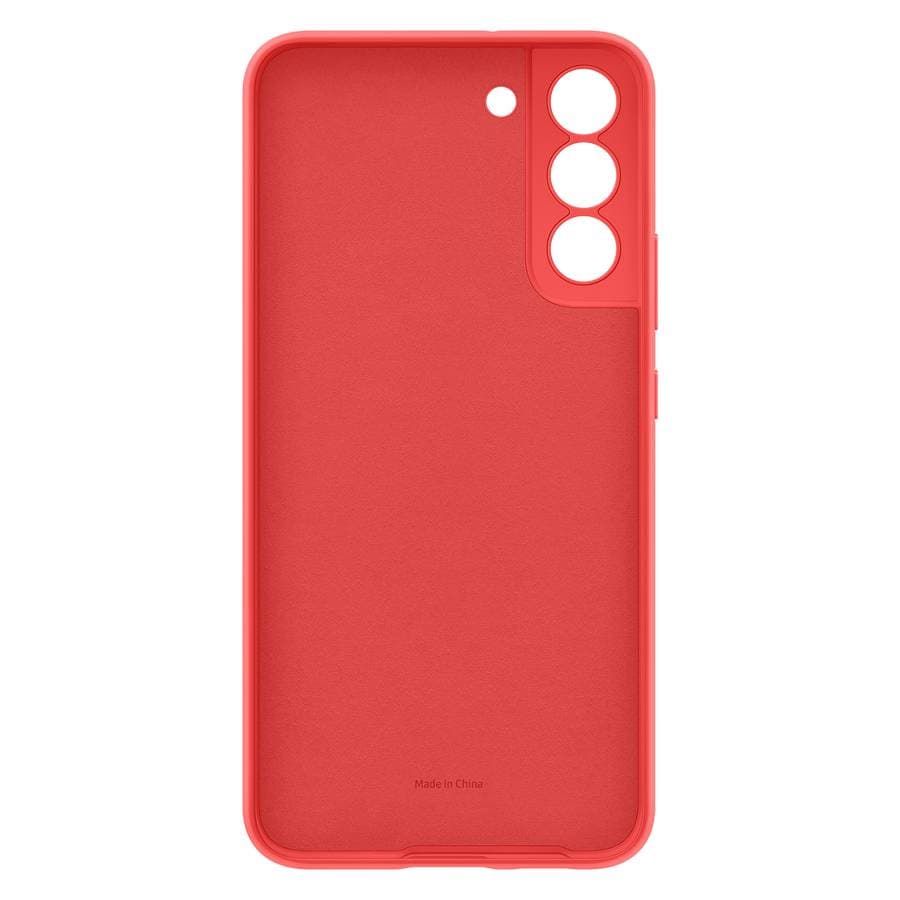 Чехол-накладка Samsung Silicone Cover для Galaxy S22+, силикон, красный— фото №2