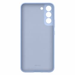 Чехол-накладка Samsung Silicone Cover для Galaxy S22+, силикон, голубой— фото №2