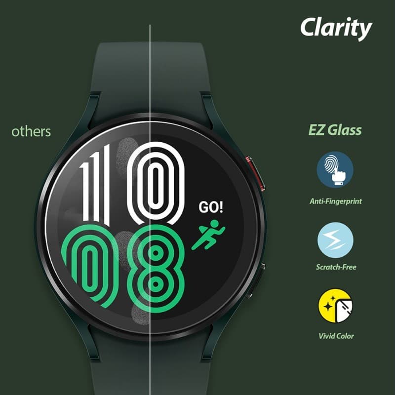 Защитное стекло Whitestone EZ glass для Galaxy Watch4 44mm— фото №3