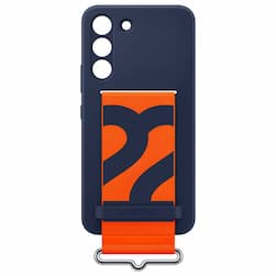 Чехол-накладка Samsung Silicone with Strap для Galaxy S22, полиуретан, темно-синий— фото №0