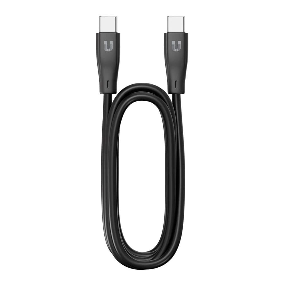 Кабель Uzay USB-C / USB-C, 3A, Вт  1,2м, черный— фото №0