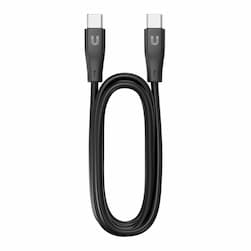 Кабель Uzay USB-C / USB-C, 3A, Вт  1,2м, черный— фото №0