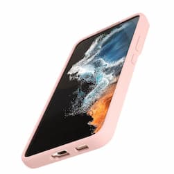 Чехол-накладка VLP Silicone для Galaxy S22+, силикон, светло-розовый— фото №1