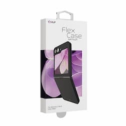 Чехол-накладка VLP Flex Case для Galaxy Z Flip6, поликарбонат, черный— фото №1