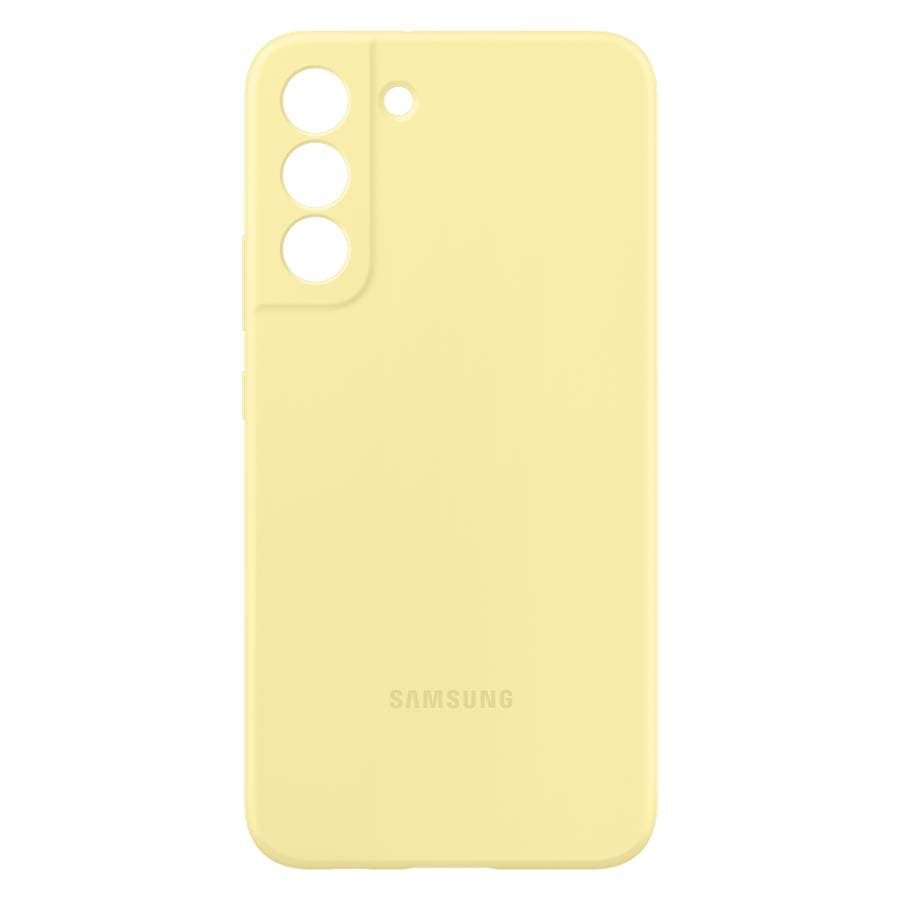 Чехол-накладка Samsung Silicone Cover для Galaxy S22+, силикон, желтый— фото №1