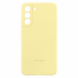 Чехол-накладка Samsung Silicone Cover для Galaxy S22+, силикон, желтый— фото №1