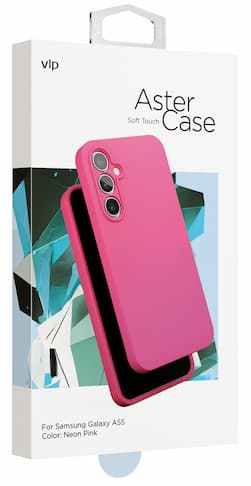 Чехол-накладка VLP Aster Case для Galaxy A55, силикон, розовый— фото №4