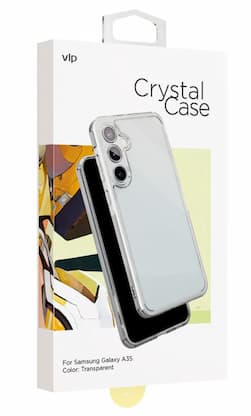 Чехол-накладка VLP Crystal Case для Galaxy A35, силикон, прозрачный— фото №4