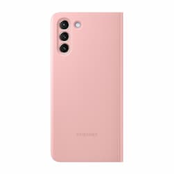 Чехол-книжка Samsung Smart Clear View для Galaxy S21+, полиуретан, розовый— фото №0