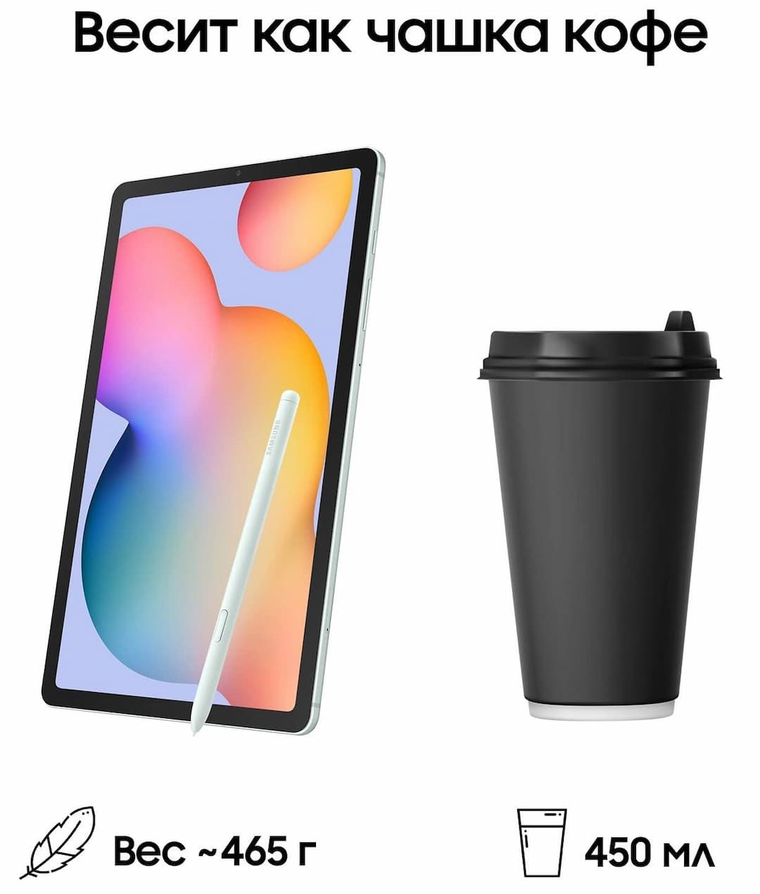 Планшет 10.4″ Samsung Galaxy Tab S6 Lite 4Gb, 128Gb, мятный (РСТ)— фото №3