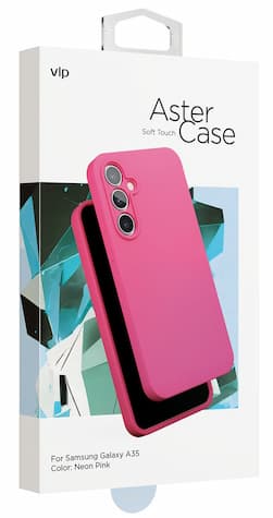 Чехол-накладка VLP Aster Case для Galaxy A35, силикон, розовый— фото №4