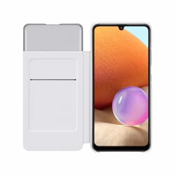 Чехол-книжка Samsung Smart S View Wallet Cover для Galaxy A32, полиуретан, белый— фото №3