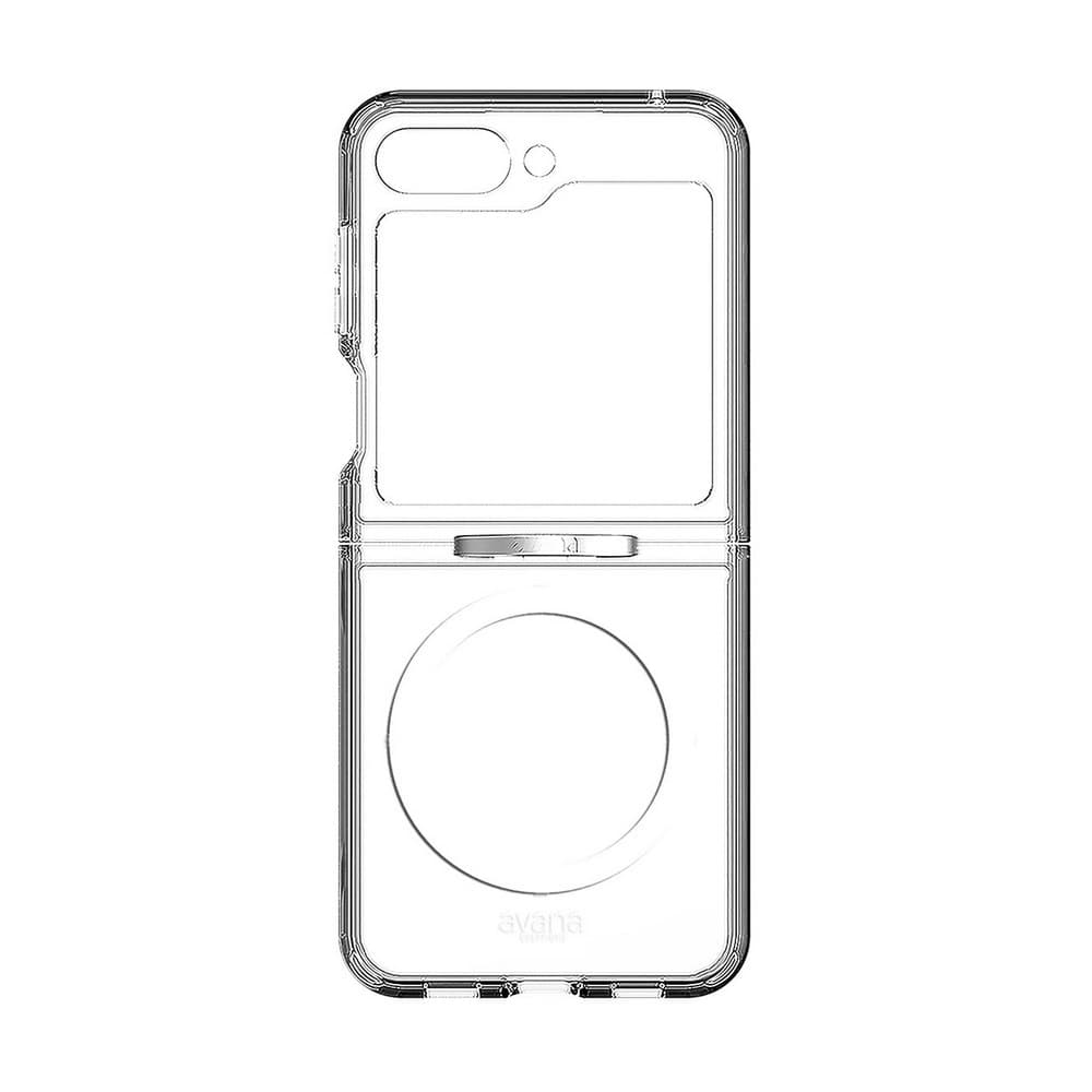 Чехол-накладка Itskins AVANA ICE RING Compatible with MagSafe для Galaxy Z Flip5, силикон, прозрачный— фото №0