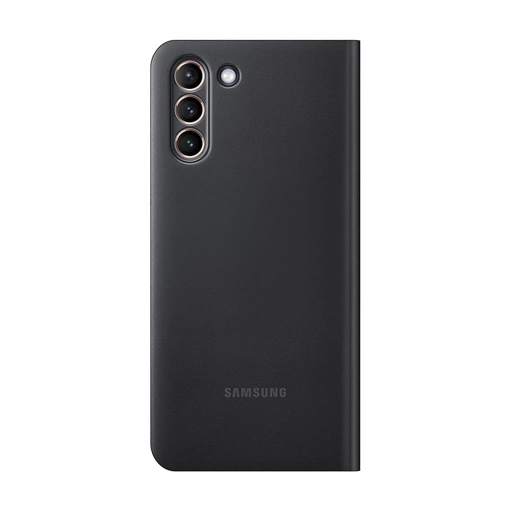 Чехол-книжка Samsung Smart LED View для Galaxy S21+, полиуретан, черный— фото №0