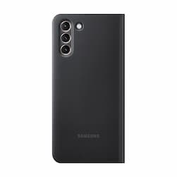 Чехол-книжка Samsung Smart LED View для Galaxy S21+, полиуретан, черный— фото №0