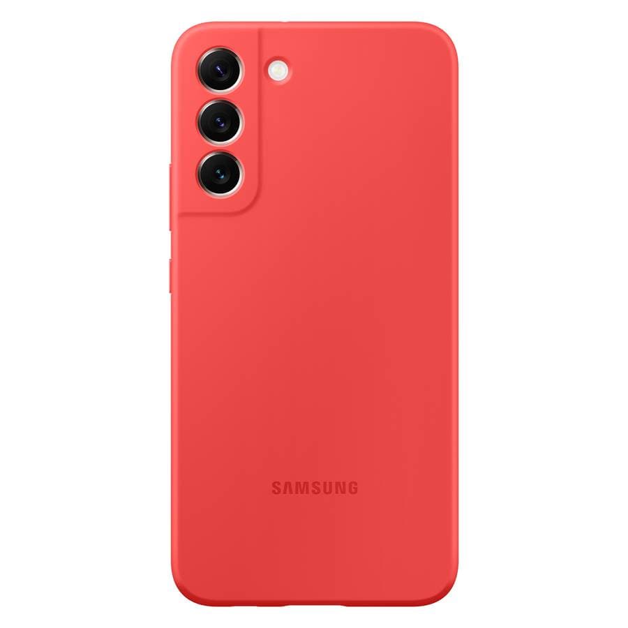 Чехол-накладка Samsung Silicone Cover для Galaxy S22+, силикон, красный— фото №0