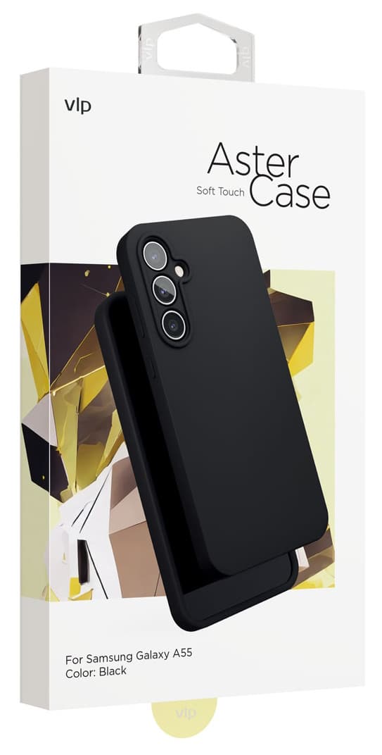 Чехол-накладка VLP Aster Case для Galaxy A55, силикон, черный— фото №4