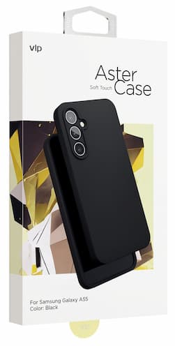 Чехол-накладка VLP Aster Case для Galaxy A55, силикон, черный— фото №4