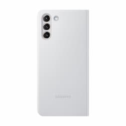 Чехол-книжка Samsung Smart LED View для Galaxy S21+, полиуретан, серый— фото №0