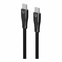 Кабель Uzay USB-C / USB-C, 3A, Вт  1,2м, черный— фото №1