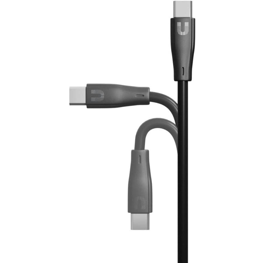 Кабель Uzay USB-C / USB-C, 3A, Вт  1,2м, черный— фото №2