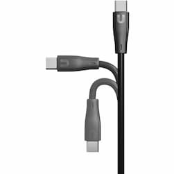 Кабель Uzay USB-C / USB-C, 3A, Вт  1,2м, черный— фото №2