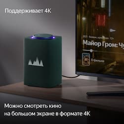 Умная колонка Яндекс Макс с Zigbee 65W, 65 Вт зеленый— фото №4